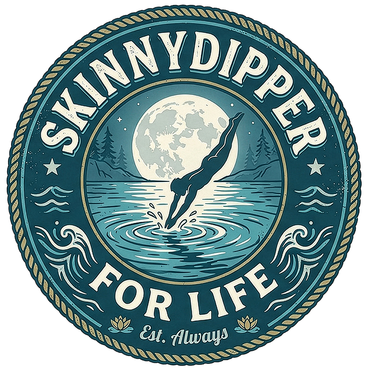 Skinnydipper for Life Men's Heavy Blend Hoodie – Wild Swimming Apparel